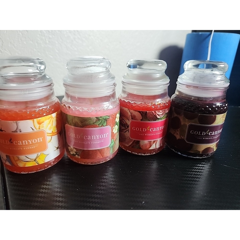 Gold Canyon Candles Variety Pack Lot Of 4, 5 Oz Jars OOP
